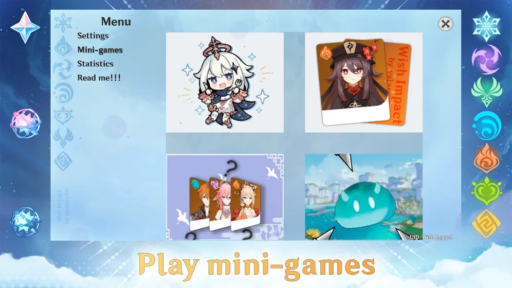 Wish Impact: Genshin Wish Sim — Мод: Безлимитные примогемы и желания — скриншот 5