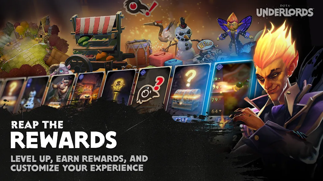 Взлом Dota Underlords — Безлимитные деньги и усиленные герои — скриншот 4