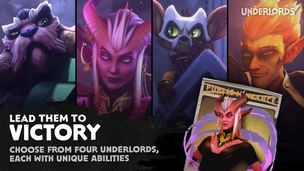 Взлом Dota Underlords — Безлимитные деньги и усиленные герои — скриншот 5