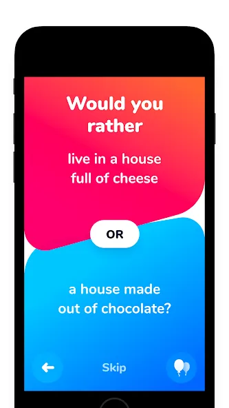 Dilemmaly - Would you rather? — Безлимитные дилеммы и все режимы — скриншот 3