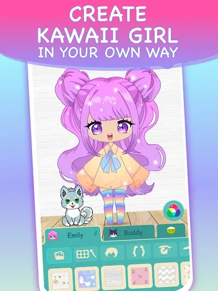 Chibi Dress Up Games for Girls — Разблокированы все наряды и аксессуары — скриншот 2 Chibi Dress Up Games for Girls — Разблокированы все наряды и аксессуары — скриншот 2