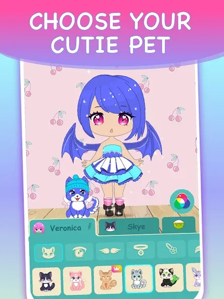 Chibi Dress Up Games for Girls — Разблокированы все наряды и аксессуары — скриншот 5 Chibi Dress Up Games for Girls — Разблокированы все наряды и аксессуары — скриншот 5