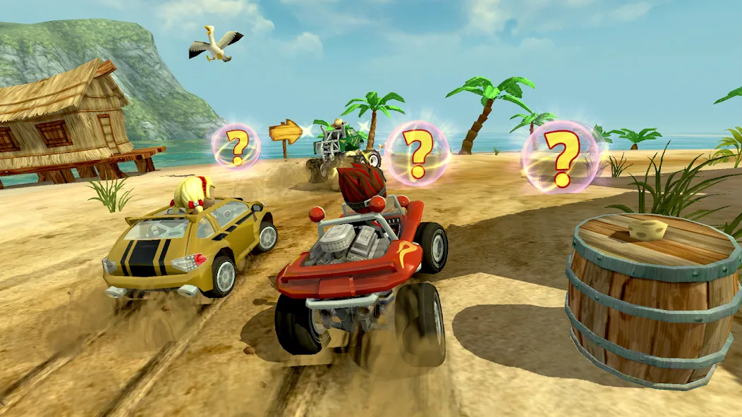 Скачать Beach Buggy Racing — Последняя версия (Безлимитные деньги и открыты все машины) — скриншот 3