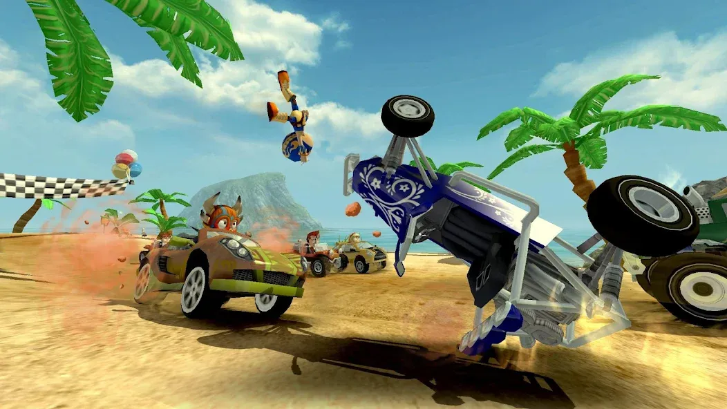 Скачать Beach Buggy Racing — Последняя версия (Безлимитные деньги и открыты все машины) — скриншот 4