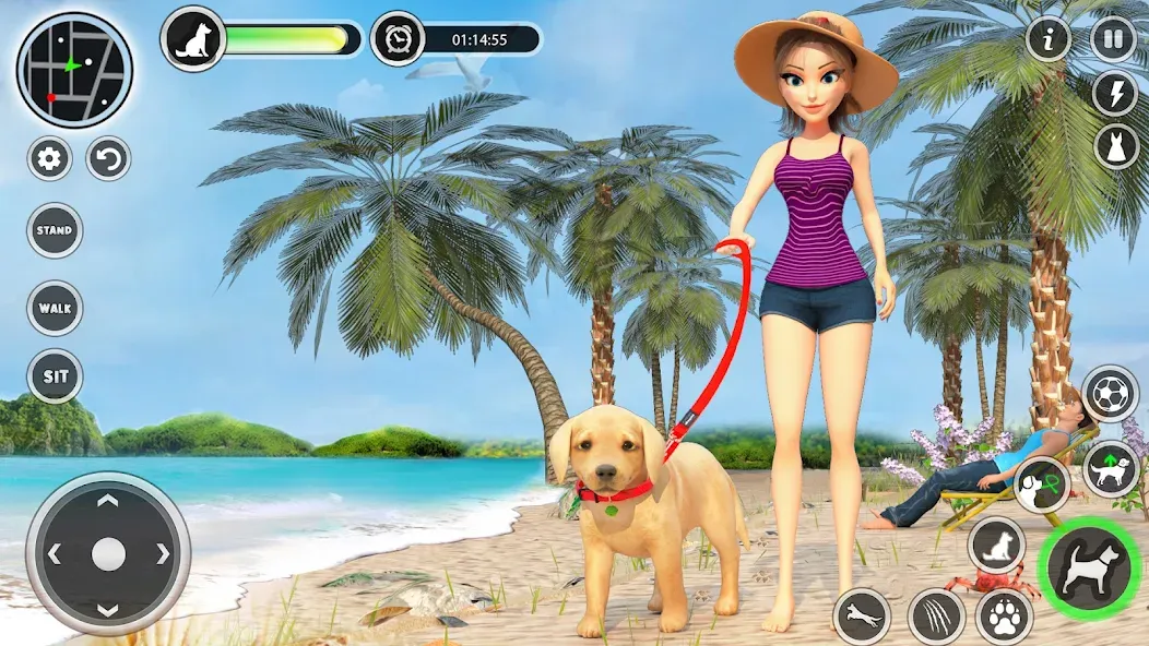 Dog Simulator Pet Dog Games 3D MOD — Безлимитные деньги и питомцы на Андроид — скриншот 1