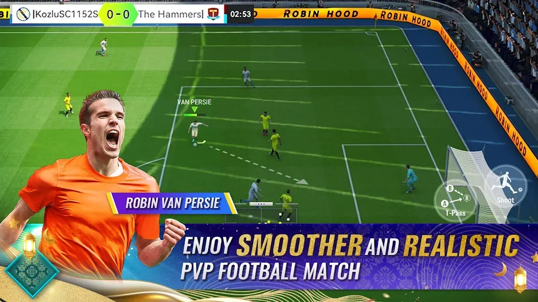 Total Football - Soccer Game — Мод: Безлимитные деньги и усиленная команда — скриншот 1