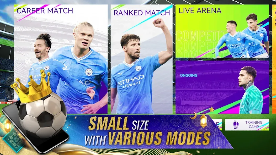 Total Football - Soccer Game — Мод: Безлимитные деньги и усиленная команда — скриншот 5