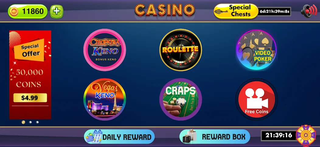 Cleopatra Keno - Keno Games MOD APK — Безлимитные монеты и бонусы — скриншот 2
