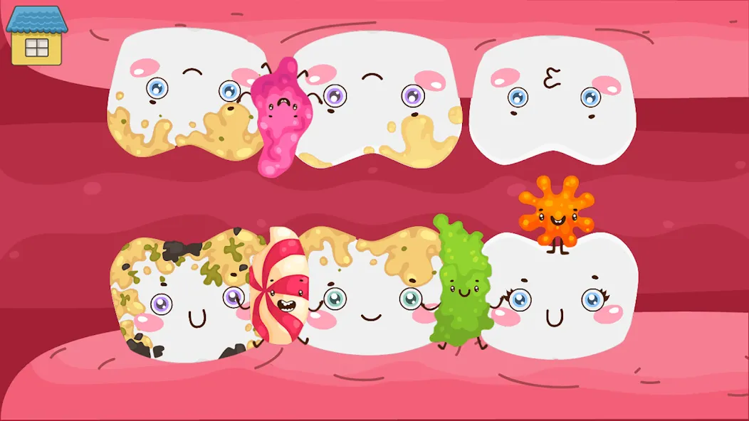 Скачать Funny Teeth kids dentist care! — Безлимитные деньги и все инструменты — скриншот 5
