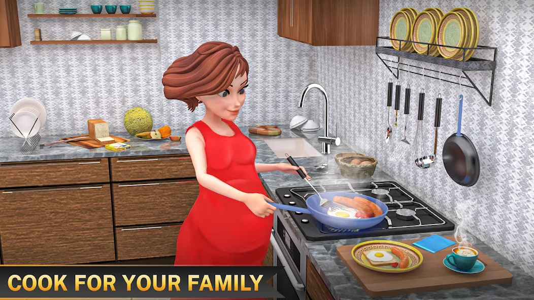 Скачать взлом The Mother Sim Life Mom Games на Андроид — Безлимитные деньги и все уровни открыты — скриншот 4