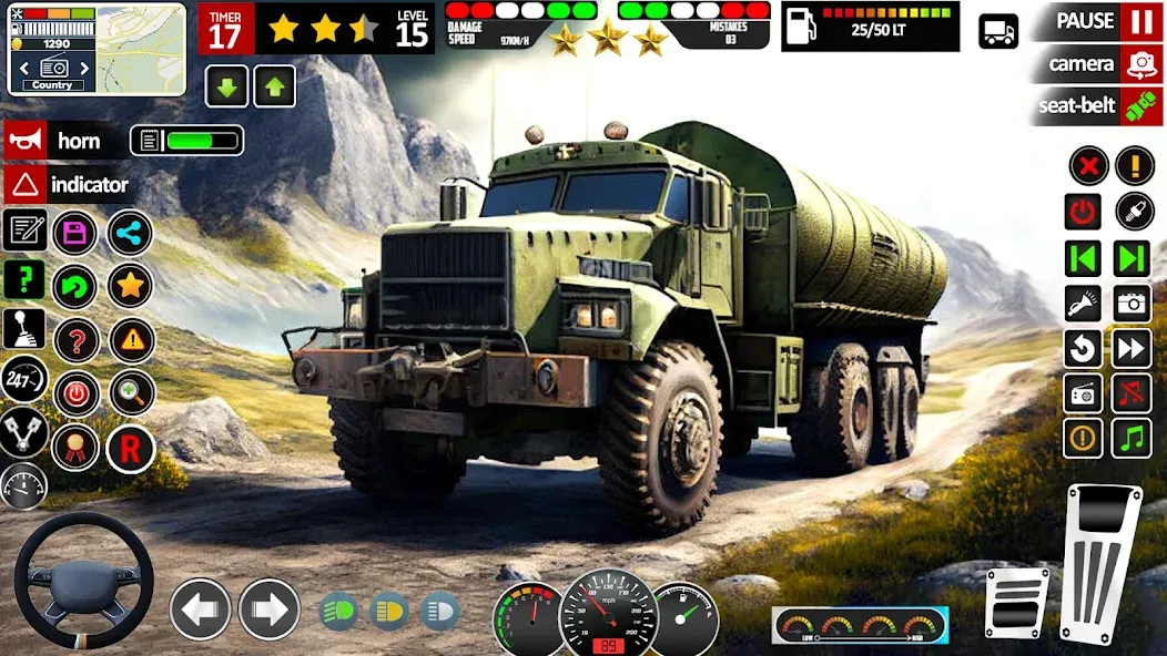 Скачать Army Truck Transport Game 2023 — Последняя версия (Безлимитные деньги и топливо) — скриншот 1