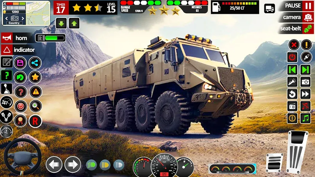 Скачать Army Truck Transport Game 2023 — Последняя версия (Безлимитные деньги и топливо) — скриншот 2