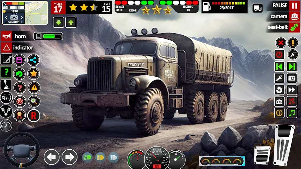 Скачать Army Truck Transport Game 2023 — Последняя версия (Безлимитные деньги и топливо) — скриншот 3