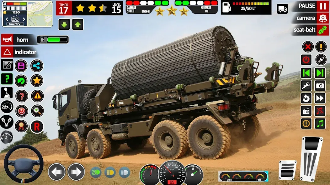 Скачать Army Truck Transport Game 2023 — Последняя версия (Безлимитные деньги и топливо) — скриншот 4
