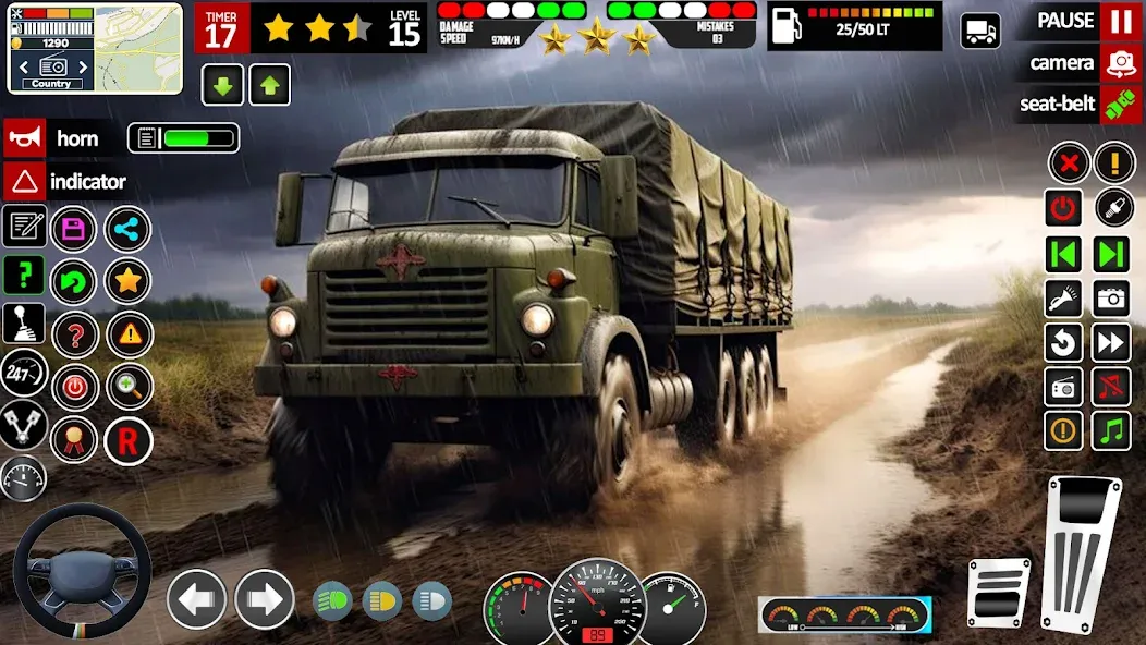 Скачать Army Truck Transport Game 2023 — Последняя версия (Безлимитные деньги и топливо) — скриншот 5