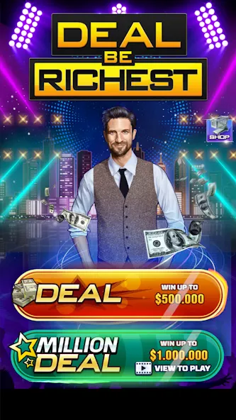 Скачать Deal Be Richest: Vegas Coin (Мод: Безлимитные монеты и бонусы) на Андроид — скриншот 4
