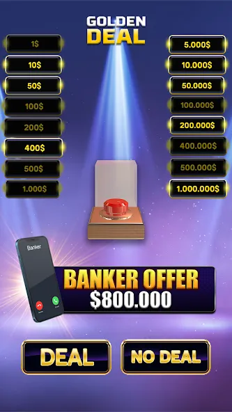 Скачать Million Golden Deal Game на телефон — Безлимитные монеты и бонусы — скриншот 2 Скачать Million Golden Deal Game на телефон — Безлимитные монеты и бонусы — скриншот 2