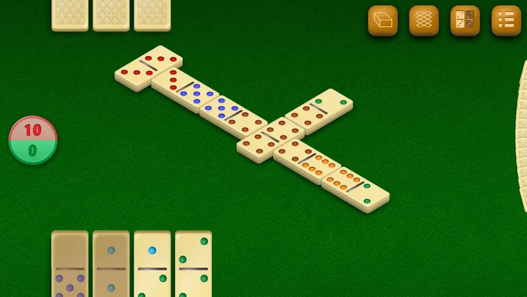 Скачать Dominoes (Мод: Безлимитные подсказки и открыты все режимы) на Андроид — скриншот 1