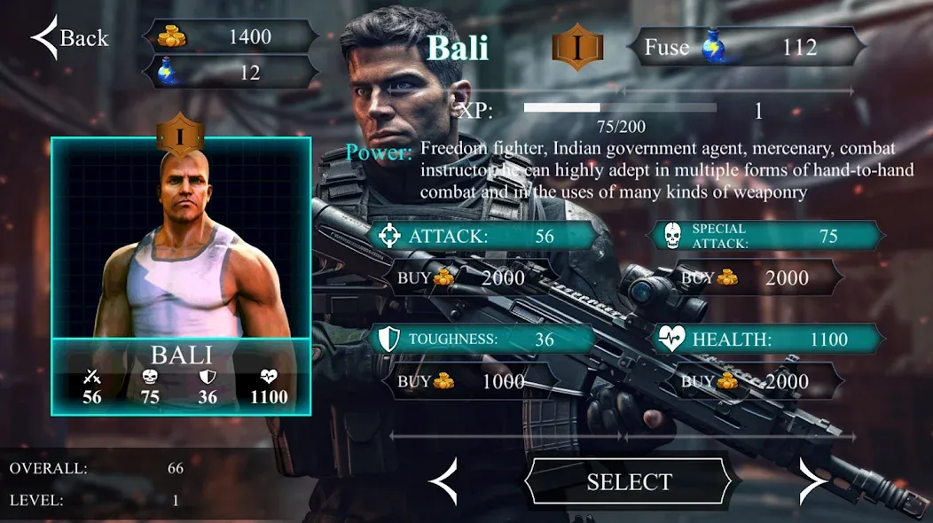 V Commando shooting MOD — Безлимитные патроны и мощное оружие на Андроид — скриншот 2