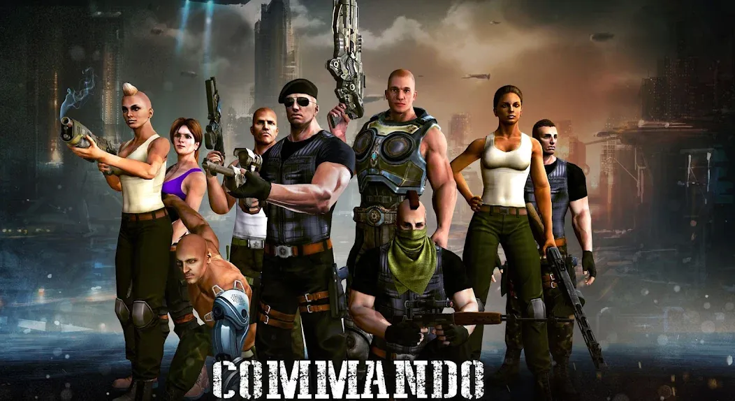 V Commando shooting MOD — Безлимитные патроны и мощное оружие на Андроид — скриншот 4
