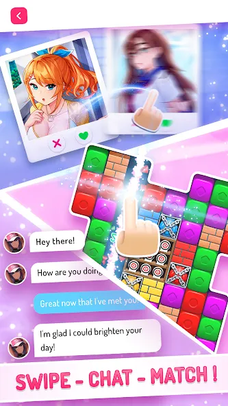 Eroblast: Waifu Dating Sim — Мод: Безлимитные деньги и открыты все уровни — скриншот 1