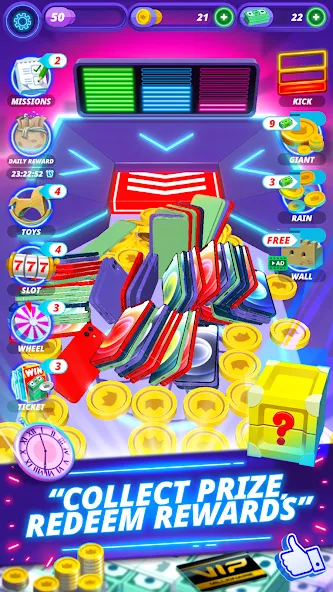 Скачать взломанную Coin Pusher - Vegas Dozer — Безлимитные монеты и джекпоты — скриншот 4 Скачать взломанную Coin Pusher - Vegas Dozer — Безлимитные монеты и джекпоты — скриншот 4