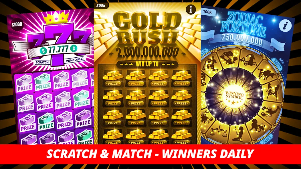 Скачать Lottery Scratchers - Winners — Безлимитные билеты и крупные выигрыши — скриншот 1 Скачать Lottery Scratchers - Winners — Безлимитные билеты и крупные выигрыши — скриншот 1