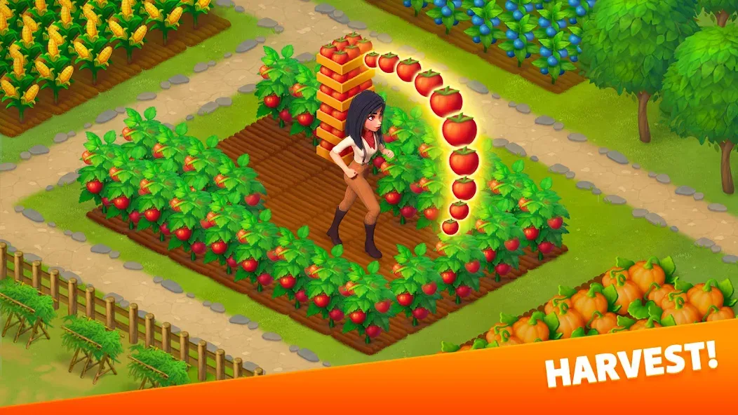 Скачать взлом Klondike Adventures: Farm Game на Андроид — Безлимитные монеты и энергия — скриншот 3