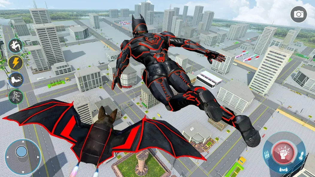 Flying Bat Robot Car Transform — Мод: Безлимитные деньги и все машины открыты — скриншот 2