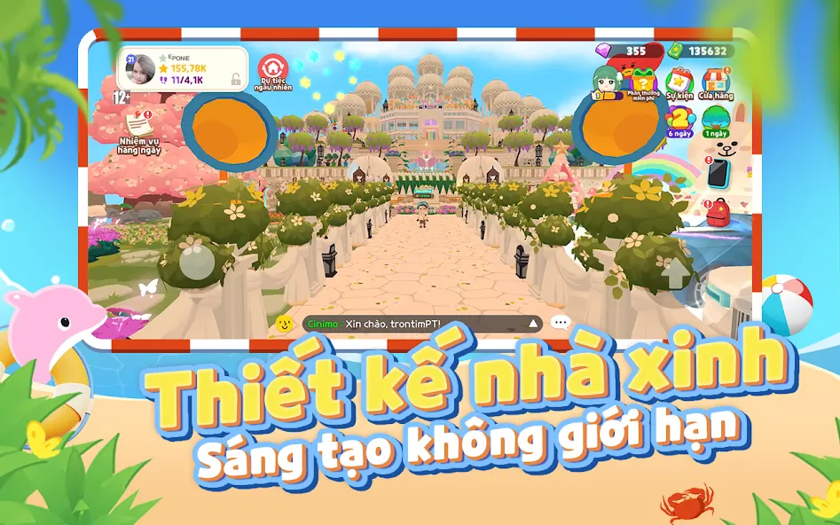 Скачать Play Together VNG на телефон — Безлимитные ресурсы и открыты все предметы — скриншот 1