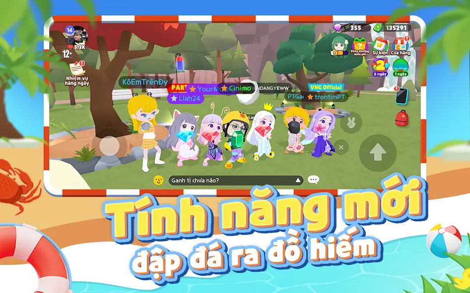 Скачать Play Together VNG на телефон — Безлимитные ресурсы и открыты все предметы — скриншот 2
