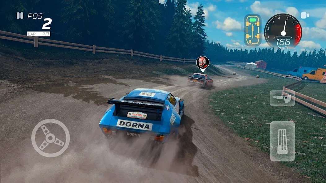 Rally One : Race to glory MOD APK — Безлимитные деньги и все машины открыты — скриншот 1