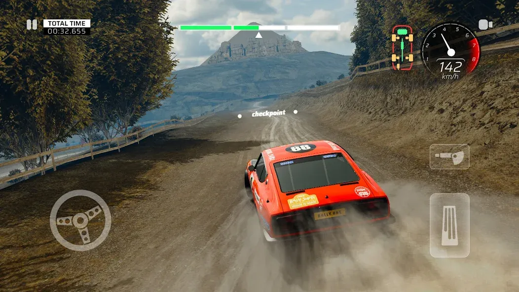 Rally One : Race to glory MOD APK — Безлимитные деньги и все машины открыты — скриншот 3