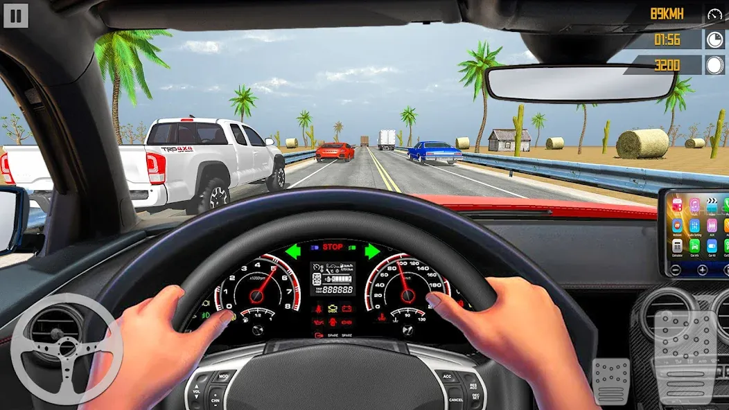 Скачать VR Traffic Racing In Car Drive — Последняя версия (Безлимитные деньги и все машины) — скриншот 2