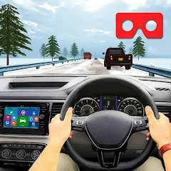 Скачать VR Traffic Racing In Car Drive — Последняя версия (Безлимитные деньги и все машины)