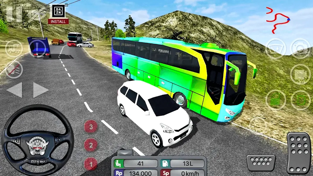 Скачать Coach Tourist Bus City Driving (Мод: Безлимитные деньги и топливо) на Андроид — скриншот 3