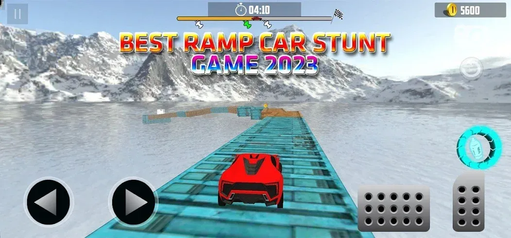 Скачать Ramp Car Stunt Challenge с модом — Безлимитные деньги и открыты все машины — скриншот 1