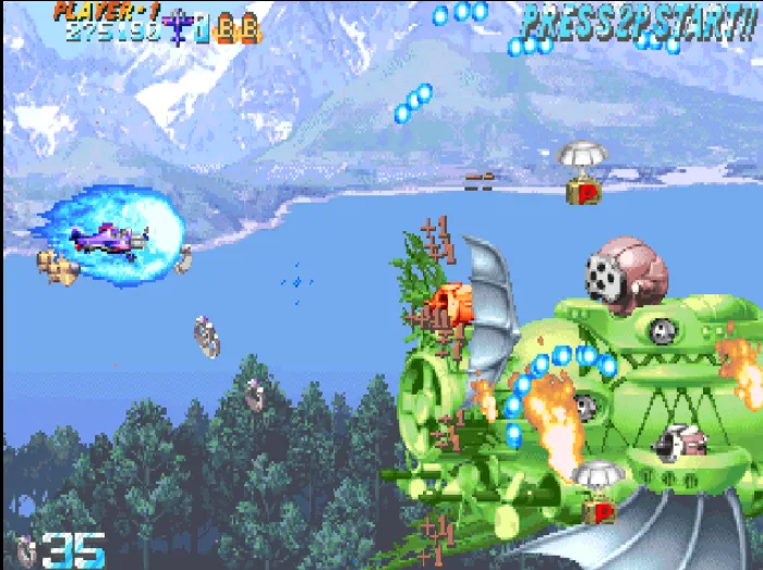 Progear- Airplane Shooter — Взломанная версия (Безлимитные патроны и усиленная броня) — скриншот 2 Progear- Airplane Shooter — Взломанная версия (Безлимитные патроны и усиленная броня) — скриншот 2