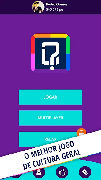 Скачать Quizit - Trivia Português MOD APK — Безлимитные подсказки и жизни — скриншот 1
