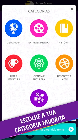 Скачать Quizit - Trivia Português MOD APK — Безлимитные подсказки и жизни — скриншот 3