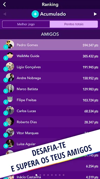 Скачать Quizit - Trivia Português MOD APK — Безлимитные подсказки и жизни — скриншот 4