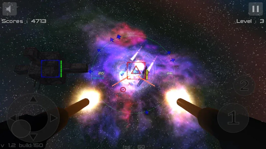 Скачать Gunner : Space Defender (Lite] на Андроид — Безлимитные патроны и здоровье — скриншот 1