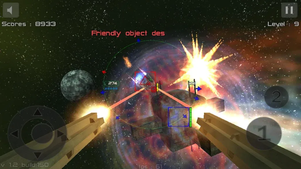 Скачать Gunner : Space Defender (Lite] на Андроид — Безлимитные патроны и здоровье — скриншот 3