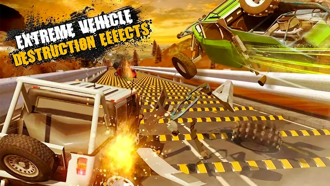 Скачать Car Crash Speed Bump Car Games — Модификация Безлимитные деньги и все машины открыты — скриншот 2