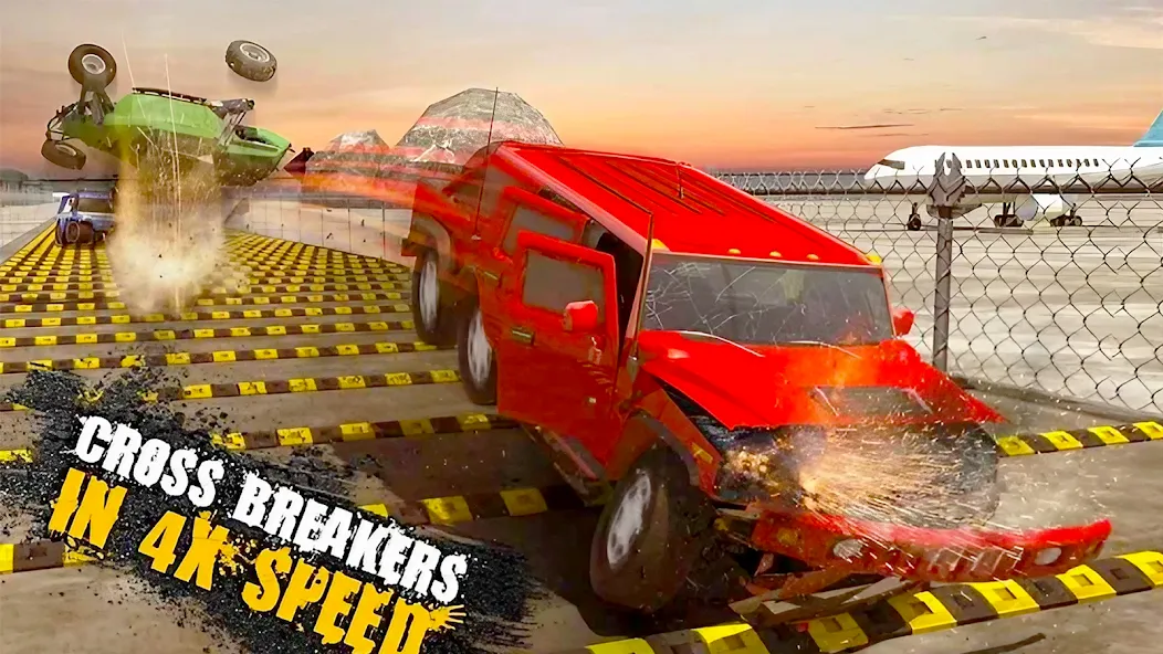 Скачать Car Crash Speed Bump Car Games — Модификация Безлимитные деньги и все машины открыты — скриншот 3