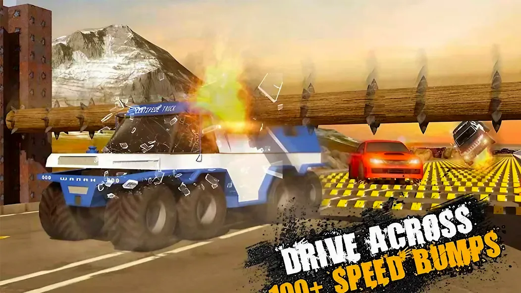 Скачать Car Crash Speed Bump Car Games — Модификация Безлимитные деньги и все машины открыты — скриншот 5