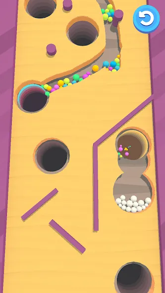 Sand Balls - Puzzle Game на Андроид — Безлимитные деньги и подсказки — скриншот 3
