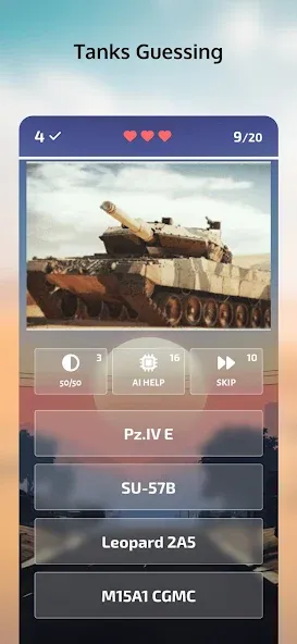 Guess the War Vehicle? WT Quiz (Мод Открыты все военные машины) — скриншот 1