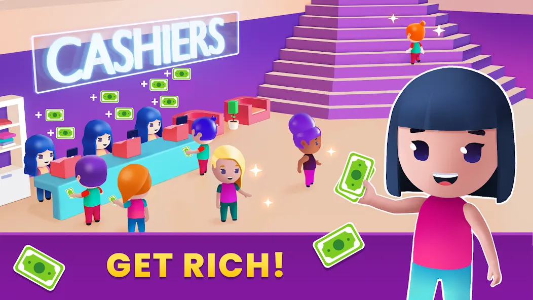 Скачать взломанную Idle Beauty Salon Tycoon — Безлимитные деньги и алмазы — скриншот 2 Скачать взломанную Idle Beauty Salon Tycoon — Безлимитные деньги и алмазы — скриншот 2