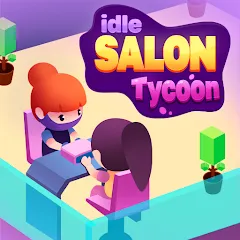 Скачать взломанную Idle Beauty Salon Tycoon — Безлимитные деньги и алмазы